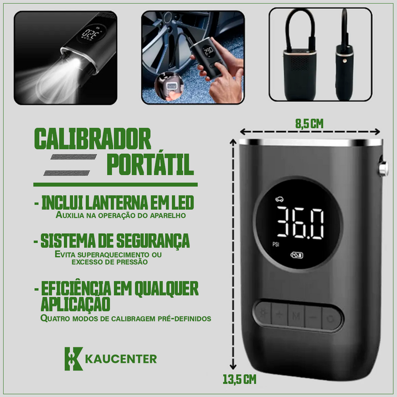 Calibrador Portátil Digital Kaucenter - Praticidade e Segurança em Qualquer Lugar!