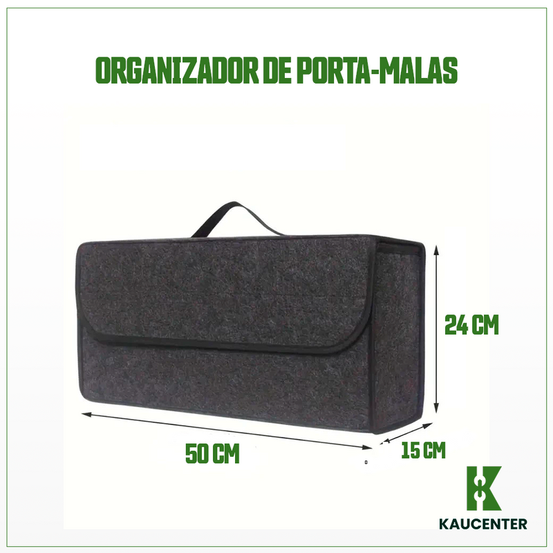 Organizador de Porta-malas Kaucenter - Chega de bagunça no seu veículo!