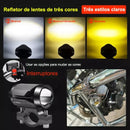 Par de Faróis de Milha LED para Motocicleta – Potência de 10.000 Lúmens com Luz Alta e Baixa
