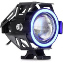 Mini Par de Farol Auxiliar de Milha LED U7/U5 Alta Potência para Moto