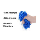 Kit 2 Luvas de Microfibra Multifuncional Superfina para Limpeza Lavagem de Carro Toalha de Limpeza Luva de Microfibra